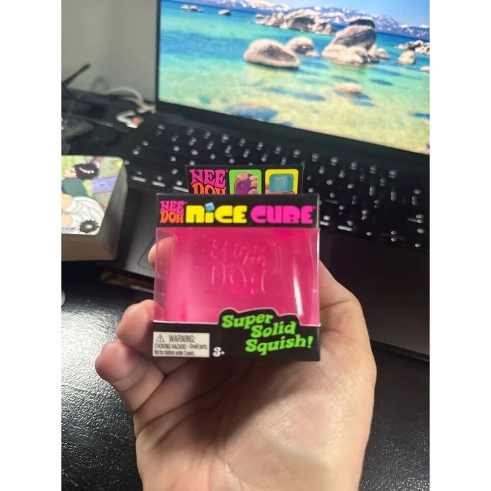 Pink genuine Needoh nice cube